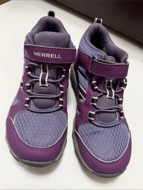 Merrell Kids Purple Lace-Style Hook-and-Loop Sneakers